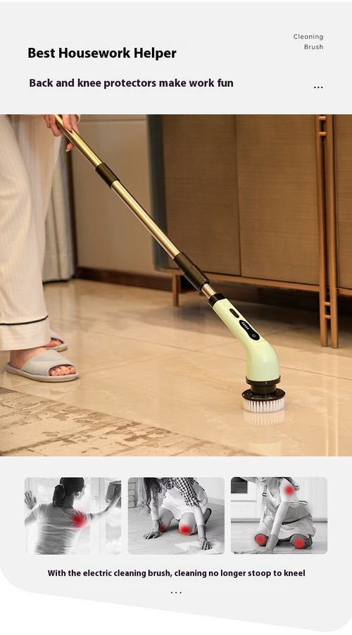 Electric cleaning brush cordless electric mop replacement brush head artifact tile floor seam bathroom toilet The floor washing machine