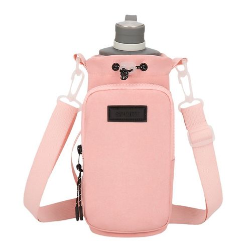 Drawstring Portable Water Bottle Crossbody Bag