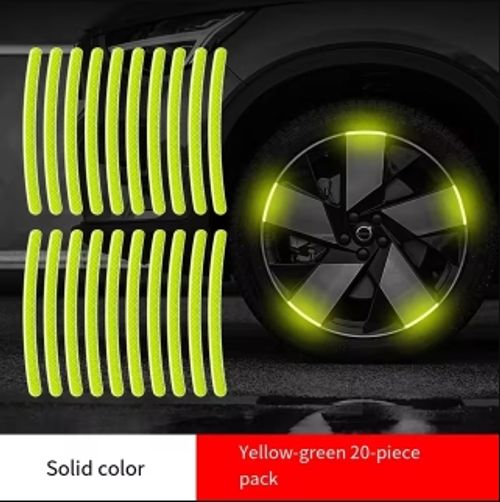 100 Pcs reflective car rim sticker