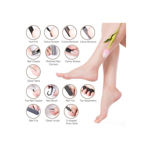 A Set Of 23 In 1 Professional Personalized Pedicure Set