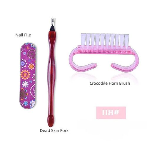 Nail Art Tools Kit Manicure 3D Nail Tool UV Nail Painting Brush Set Dotting Pen Rhinestones Decor