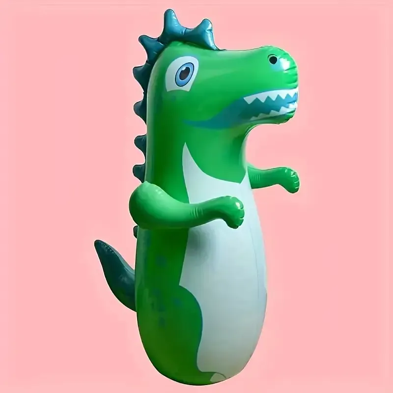 Inflatable Dinosaur Tumbler 90cm Children's Inflatable Boxing Pillar Props Vent Toy