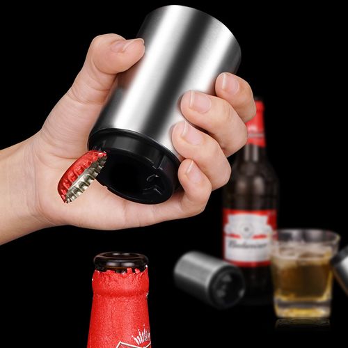 Automatic beer and beverage bottle opener