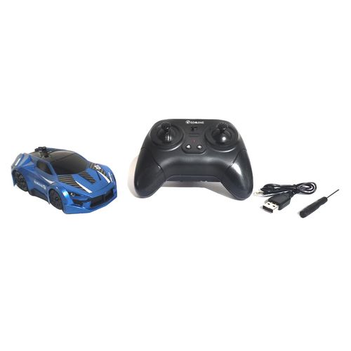 Remote control wall climbing car with lights ceiling anti-gravity 360 degree rotation model electric stunt drift car