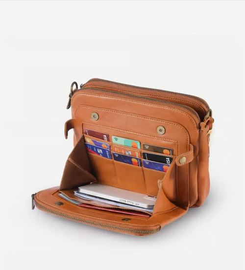 Crossbody Leather Shoulder Bags and Clutches