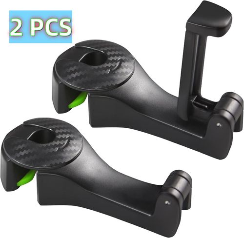 2 PCS 2 in 1 Car Headrest Hidden Hook