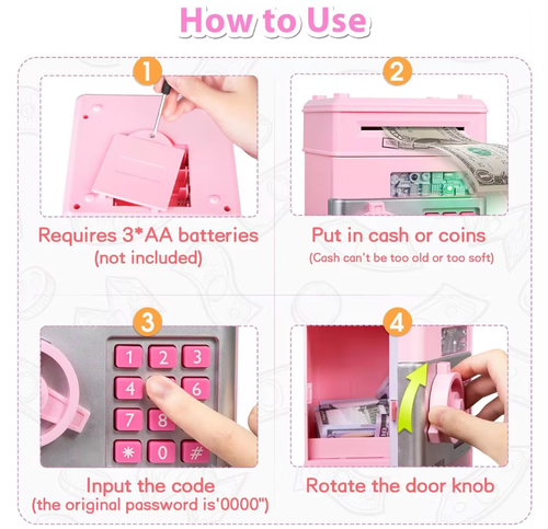 Electronic Password Piggy Bank - Mini ATM