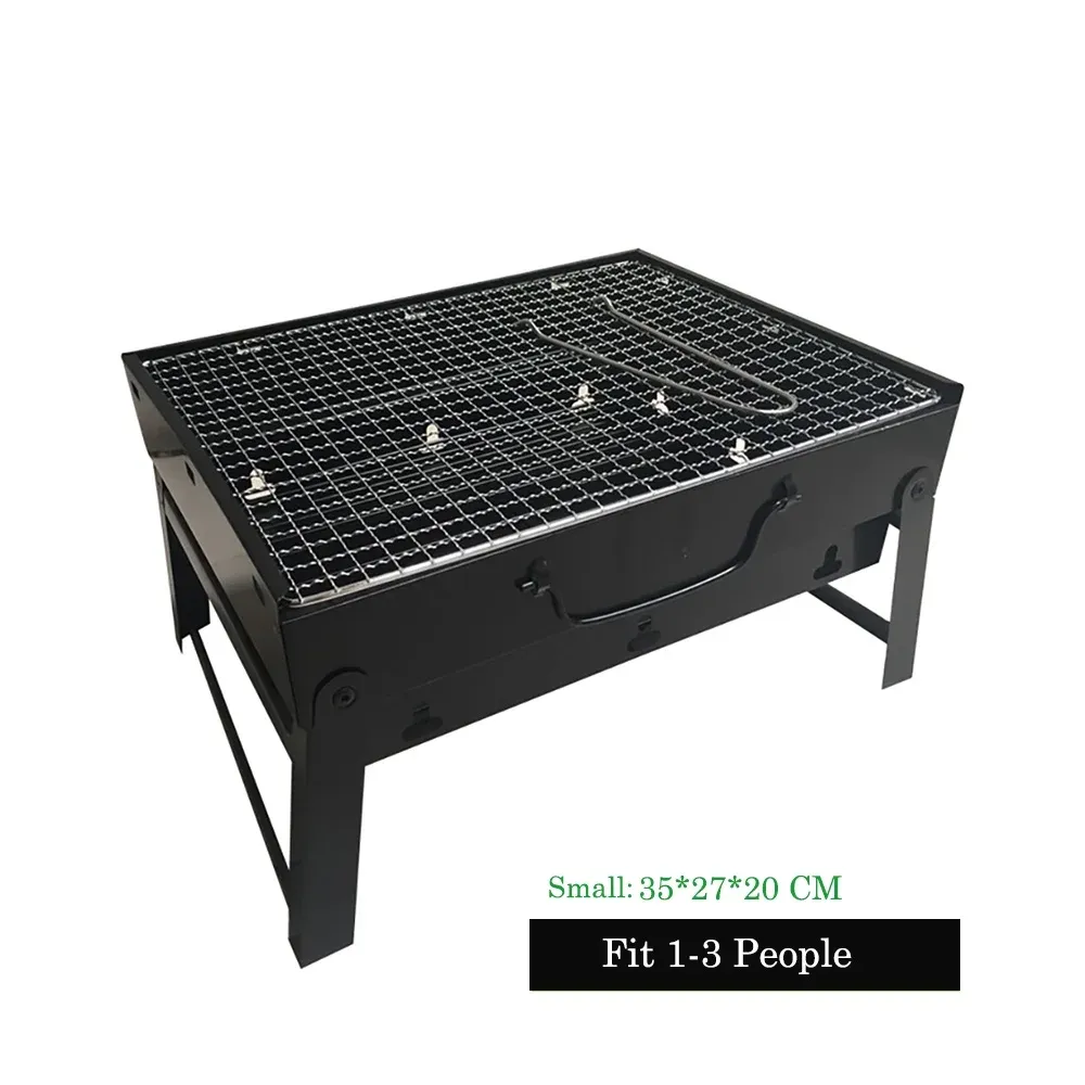 PFolding Charcoal Grill BBQ Tool Fold Stand Outdoor Grill For Camping Supplies Barbecue Cooking Tools