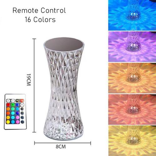 16 Lights Rechargeable Touch-pad Remote Control Table Lamp