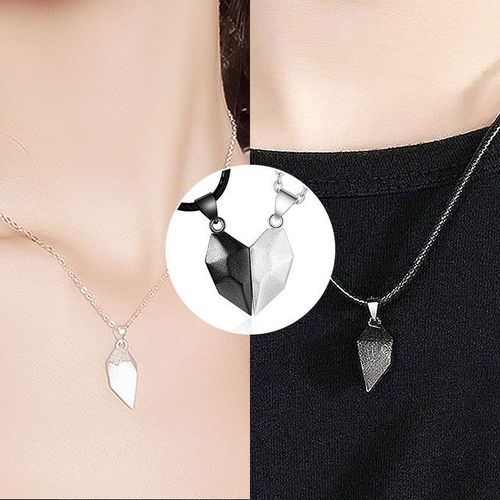 2 In 1 Couples Heart Necklace