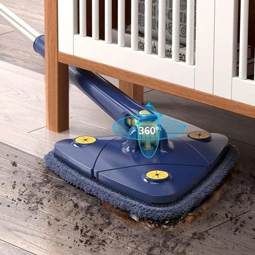 360-degree rotating adjustable cleaning mop - imitation hand-twisted quick-drying mop