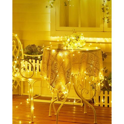 Mythco Solar String Lights For Outside 12m 100LED, 8 Modes
