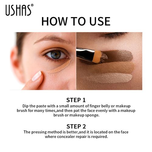 Makeup 6 Color Concealer Palette Foundation Waterproof Brightening Modifying Skin Tone Long Lasting Staying