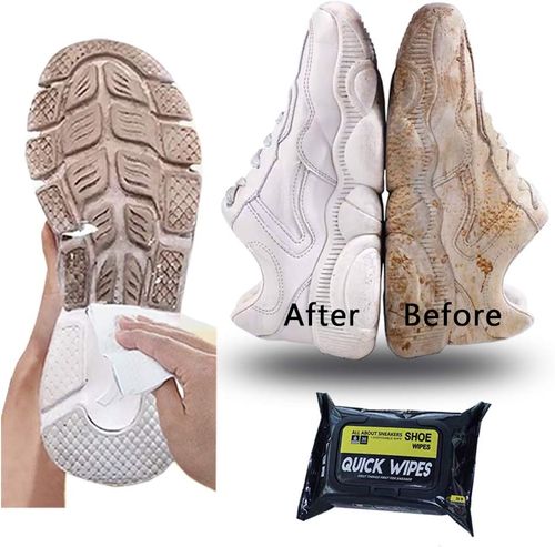 4 Packs(120 Pcs) White Shoe Quick Wipes
