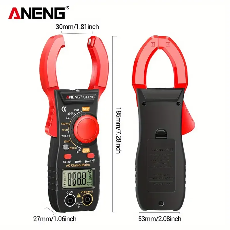 ANENG digital display clamp multimeter high precision portable electrician repair clamp current Multifunctional clamp meter