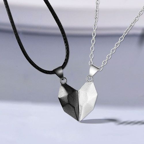 2 In 1 Couples Heart Necklace