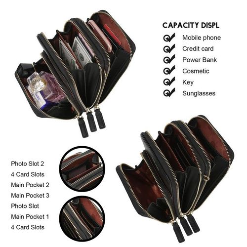Ladies Mobile Phone Bag PU Wallet Cross-body Bag Mini Bag