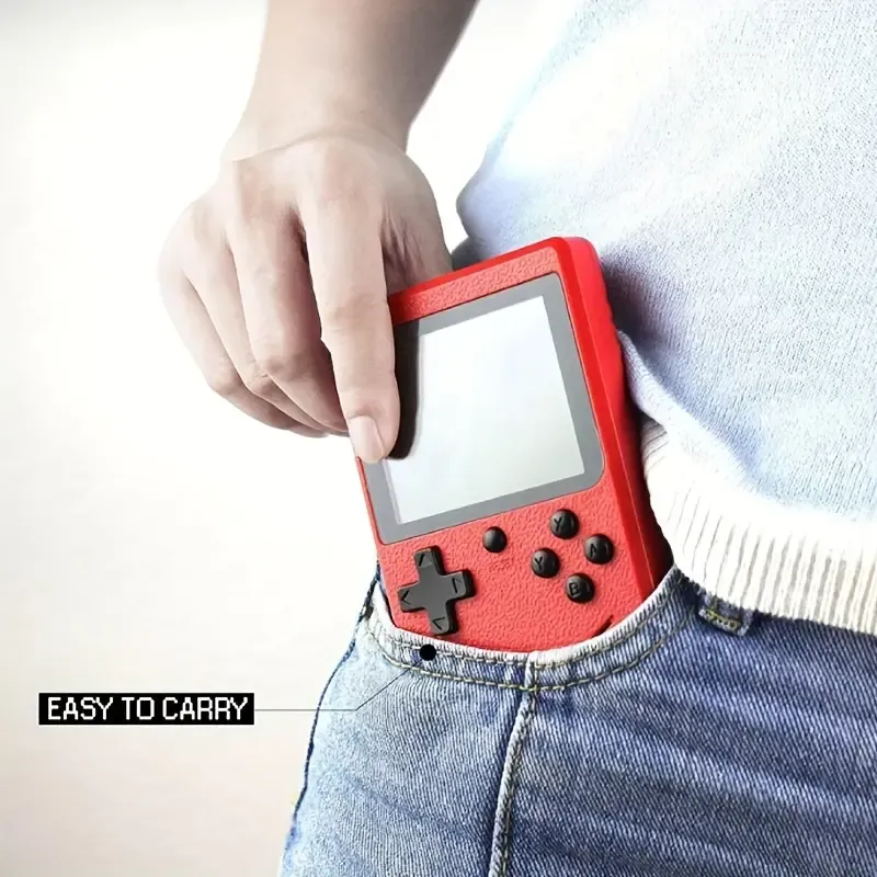 Hot handheld game for children and students doubles nostalgic toy 400-in-1 retro mini handheld game Macaron style