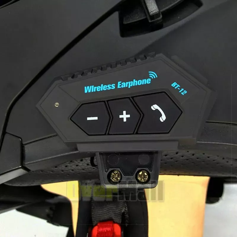 Motorcycle BT 5.0 Helmet Headset Wireless Hands-free call Kit Stereo Anti-interference Waterproof Music Player Speaker