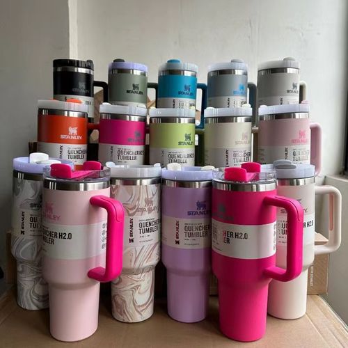 Stanley 40oz Large Capacity Stainless Steel Thermos Cup with Straw