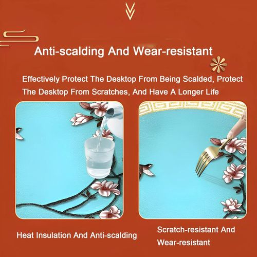 Oil and water resistant tablecloth