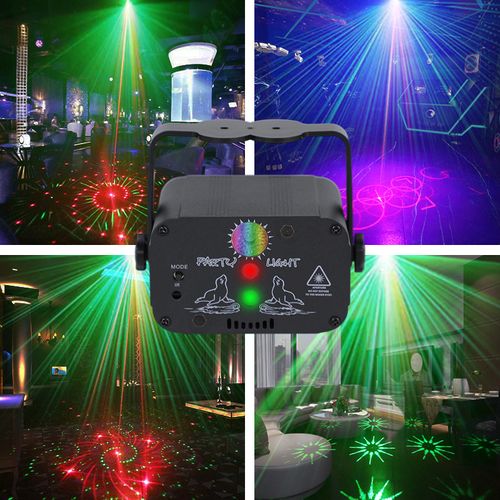 (🔥BEST GIFT FOR FAMILY🔥)Stage Laser Light Sound Activated LED Projector Party Light💃