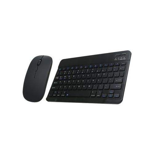 10inch BT Rechargeable Mini Keyboard Mouse Combo 78 Keys