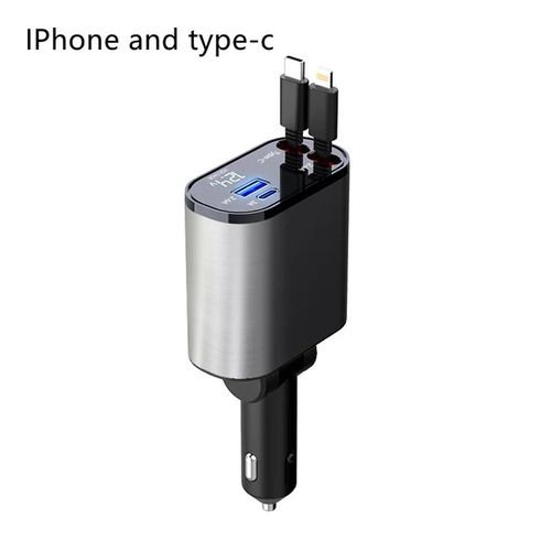 Fast Charge Retractable Car Charger