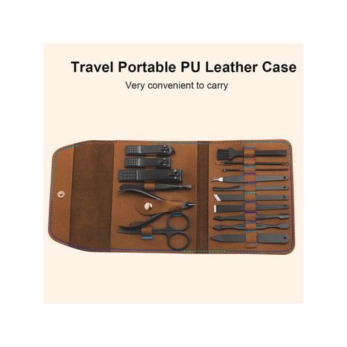 16pcs Nail Clipper Cutter Trimmer Ear Pick Grooming Kit
