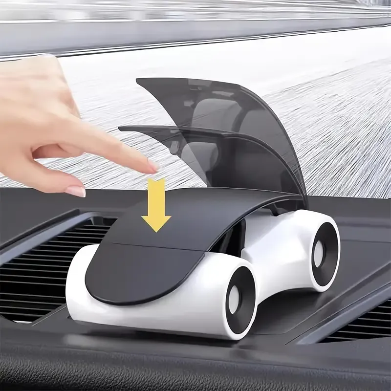 1pc Fashionable Black and White Sports Car Mobile Phone Holder
