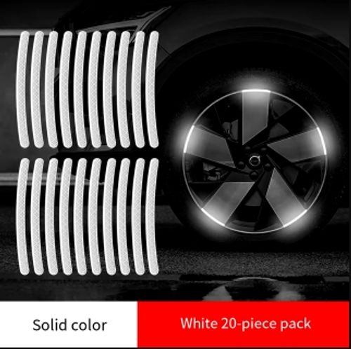 100 Pcs reflective car rim sticker