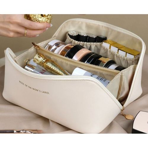 PU Leather Large Capacity Travel Cosmetic Bag Portable