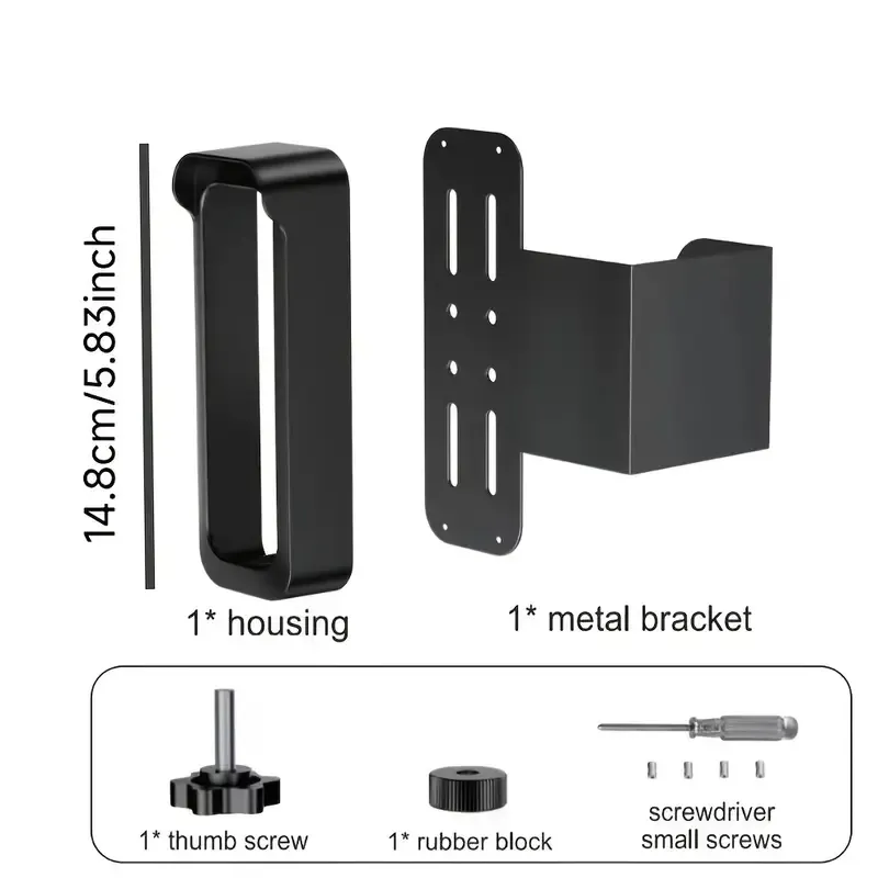 Blink Doorbell Mount, Security Flashing Camera Bracket, No-Drill Outdoor Door Camera Holder with Rain Cover, Compatible with Blink Video Doorbell, Unobstructed Sensor & Night Vision, Metal, Black, No Electricity Needed