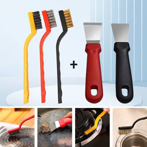 Home kitchen cleaning stove brush five-piece set
