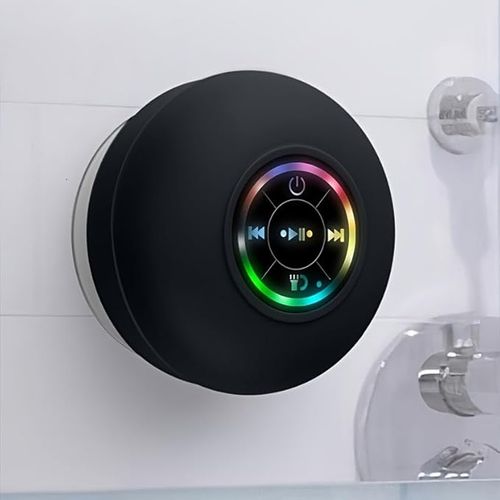 Large suction cup waterproof Bluetooth audio level 4 LED colorful light-emitting mini gift portable speaker BTS07