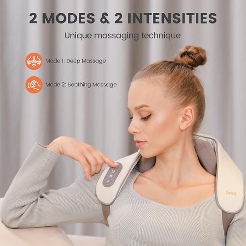 Neck Shoulder Massager, Shiatsu Back Massager with Speed and Soothing Heat, Nodes Deep Kneading Massage for Neck, Back, Shoulder, Muscle Pain Relief, Best Gifts for Mother