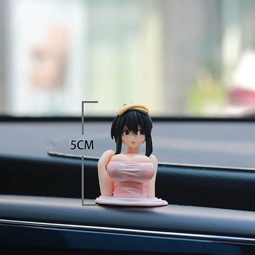 Car Figures Decor,Kanako Chest Shaking Ornaments, Anime Action Figure Model Girl Figures PVC Doll Home Desktop Car Figures Cake Ornaments Decora Craft Collectible Birthday Gift