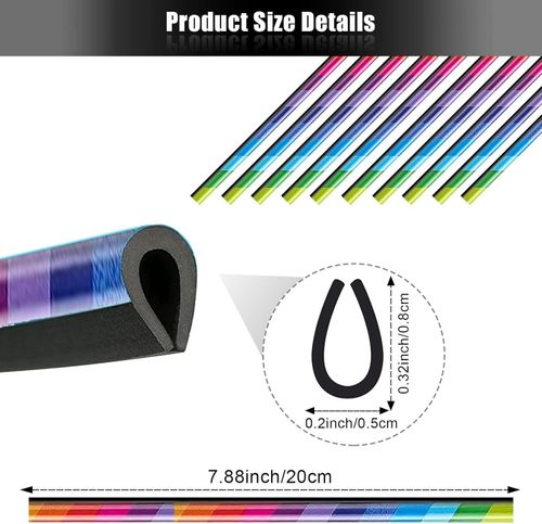 20 pieces Car Air Conditioner Decoration Strip for Vent Outlet