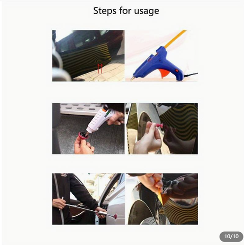 Car Dent Puller Tool, T-Dent Repair Kit, Auto Body Sheet Metal Slide Hammer