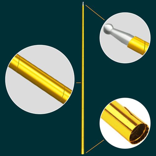 Telescopic Rod Creative Gold Hoop Magic Props Portable and Suitable for Family Party Entertainment Toy （2 Pack）
