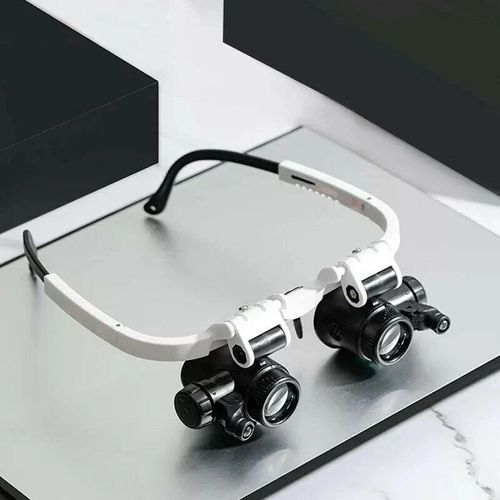 GLEAVI Retractable Lens Magnifier 1pc Led Magnifying Glass Metal Lens Antique Work Watch Repair Magnifier