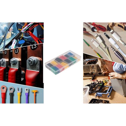 280 Pcs General Purpose Assorted Color Electrical Insulation Heat Shrink Tubing Box Kit