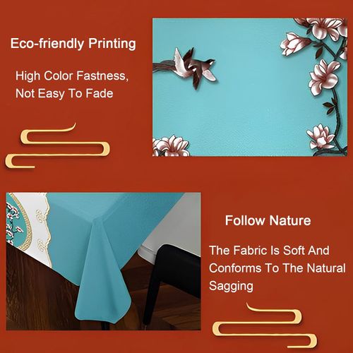 Oil and water resistant tablecloth