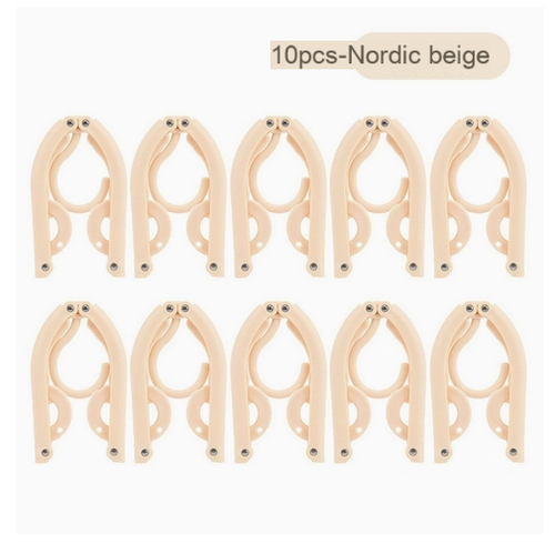 Multifunctional plastic foldable clothes hanger