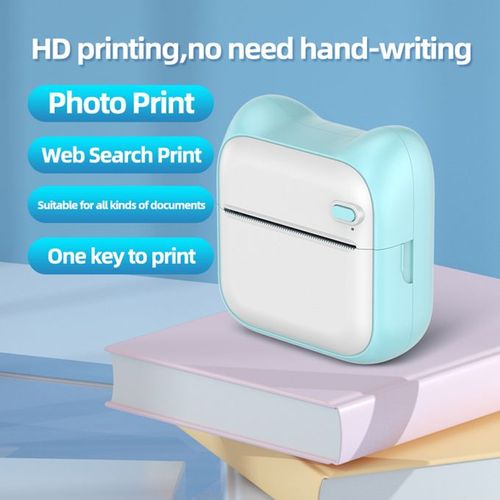 Bisofice Mini Pocket Photo Printer Portable Thermal Printing Machine 203dpi Wireless BT Connection