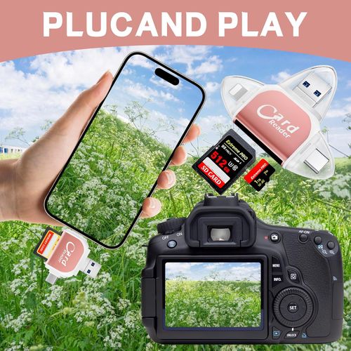 Multi-Port 4 in1 Universal SD TF Card Reader
