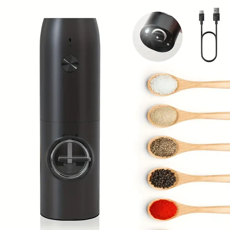 Rechargeable grinder electric rose salt pepper flax seed grinder household wireless electric grinder
