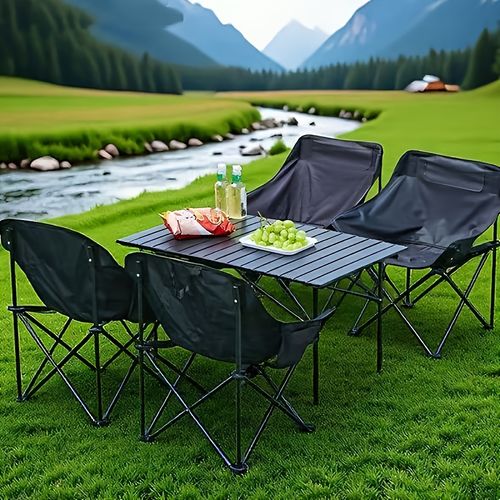 Campsite tables and chairs