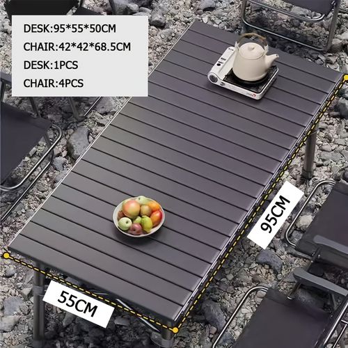 Campsite tables and chairs