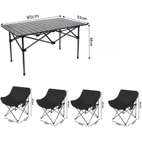 Campsite tables and chairs